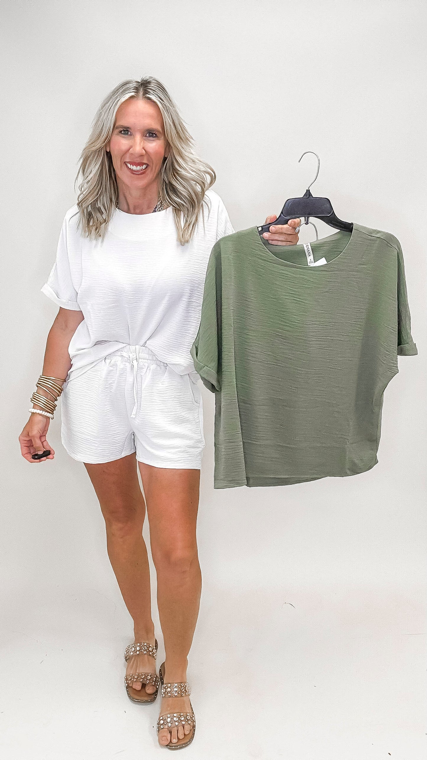 Woven Airflow Top & Shorts Set | Zenana - DEAL