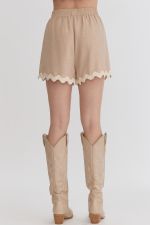 Ric Rac Trim High Waist Shorts* - Final Sale
