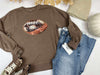 Sparkle Football Pigment Dyed Graphic Sweatshirt