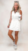 Zip Front Casual Mini Dress