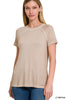 lt Mocha Vintage Wash Raglan Tee