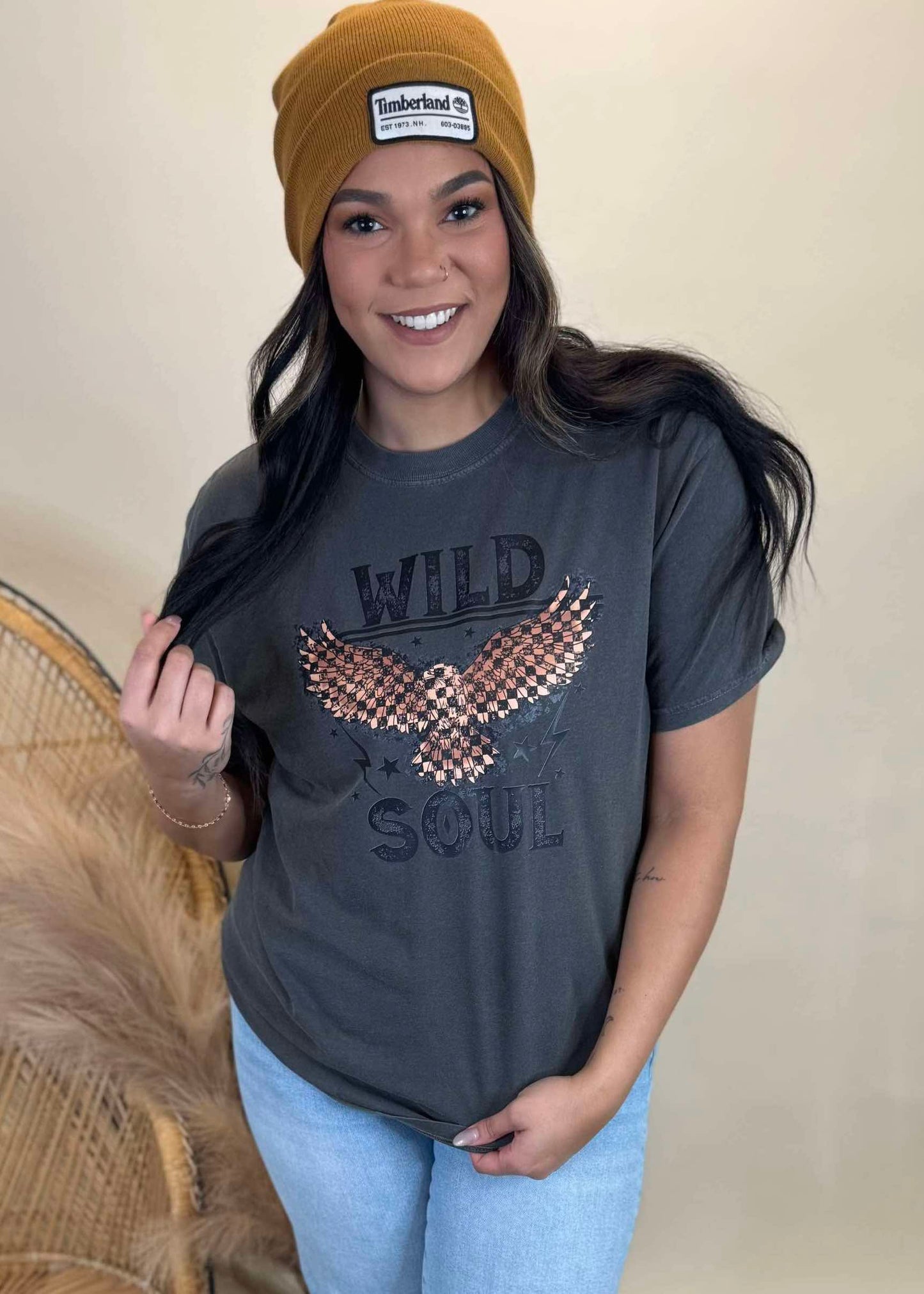 Wild Soul Garment Dyed Graphic T-shirt - Final Sale