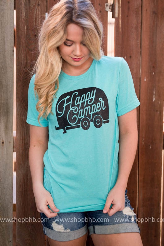 Happy Camper T-Shirt | Unisex Fit - BAD HABIT BOUTIQUE