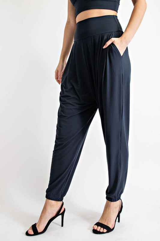 BUTTER PLEAT HIGH WAIST JOGGER | REA MODE - FINAL SALE