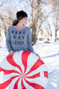Wake Pray Sleigh Slouchy Sweatshirt - BAD HABIT BOUTIQUE