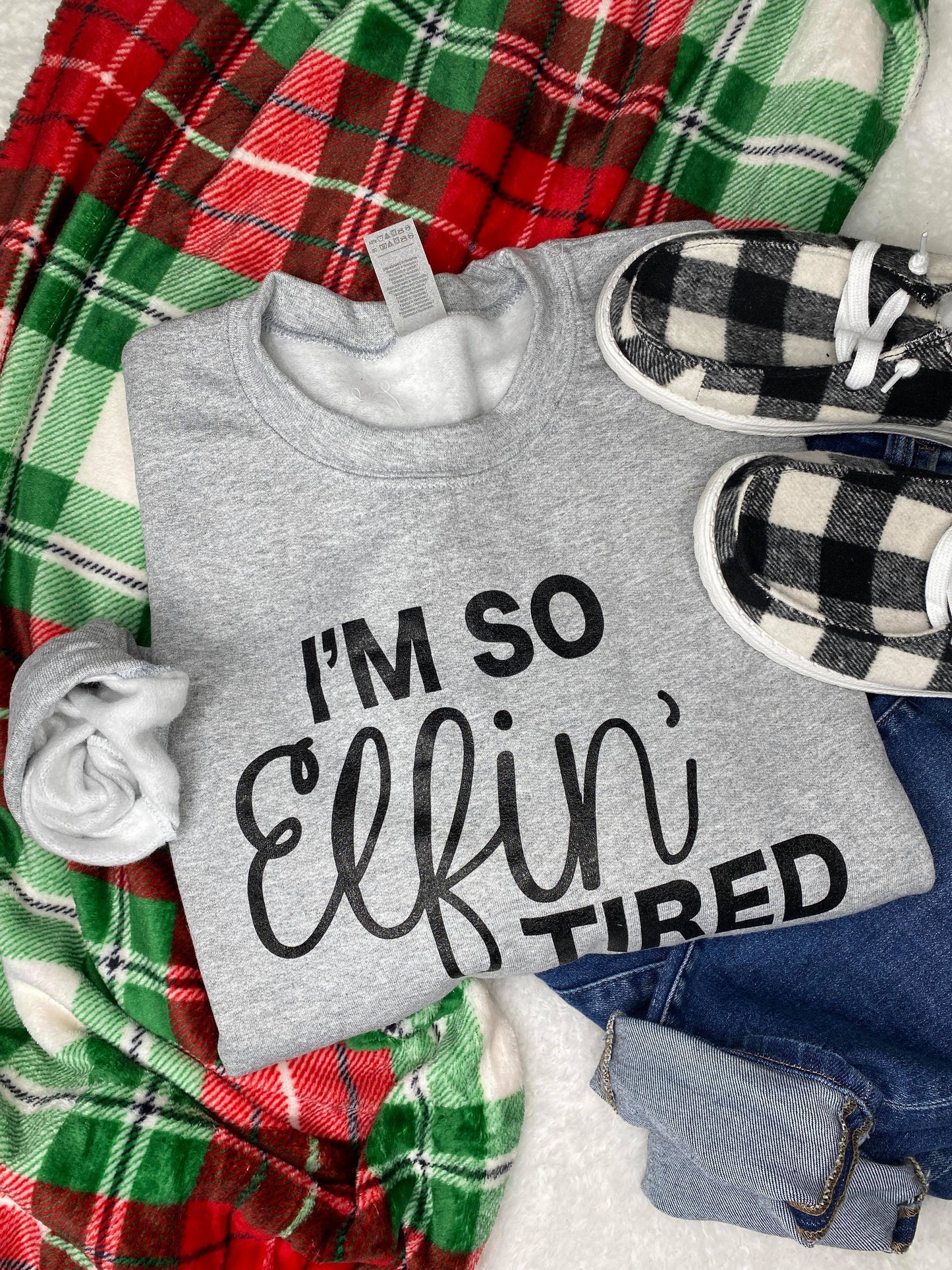 30 DAYS 30 DEALS: DAY 2: I'm So ELFIN' Tired Sweatshirt, CLOTHING, BAD HABIT APPAREL, BAD HABIT BOUTIQUE