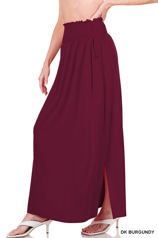 DK BURGUNDY SKIRT
