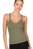 Sara's Steals and Deals Ribbed Cami Tank Top** - Final Sale