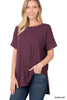 The Boyfriend Rolled Sleeve Top - Final Sale*