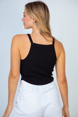 Sleeveless Solid Knit Tank Top by White Birch