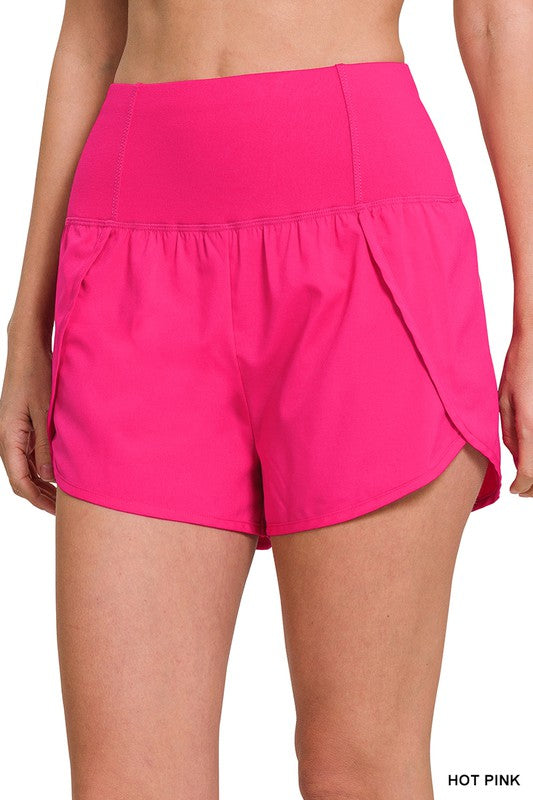 HIGH WAISTED RUNNING SHORTS