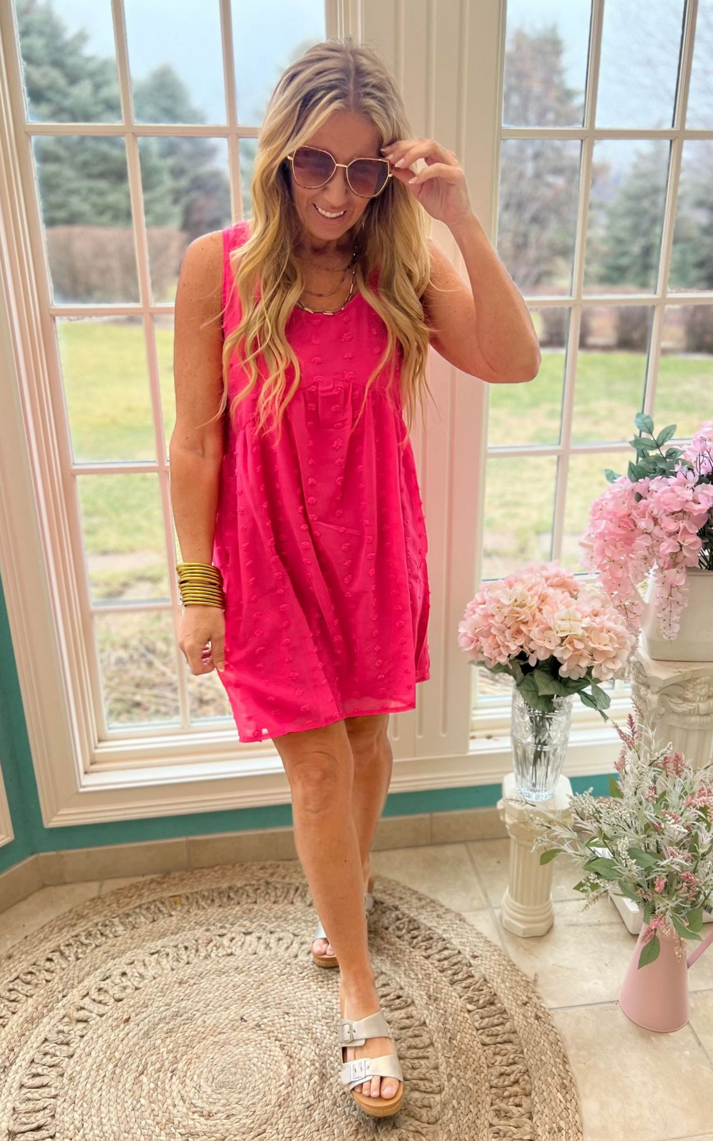 hot pink dres