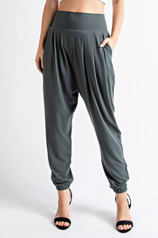 BUTTER PLEAT HIGH WAIST JOGGER | REA MODE - FINAL SALE