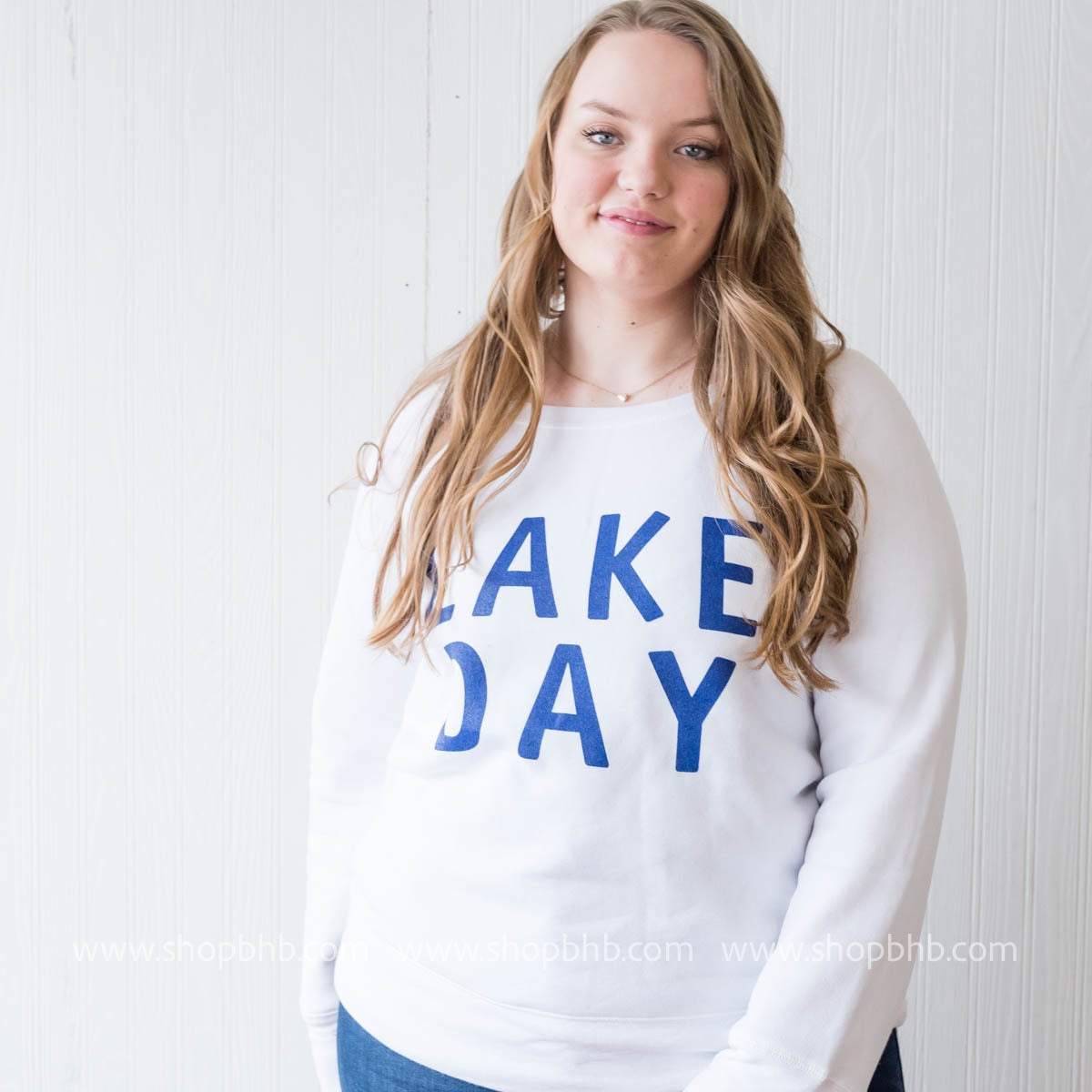 Lake Day Fleece Slouchy - White - BAD HABIT BOUTIQUE