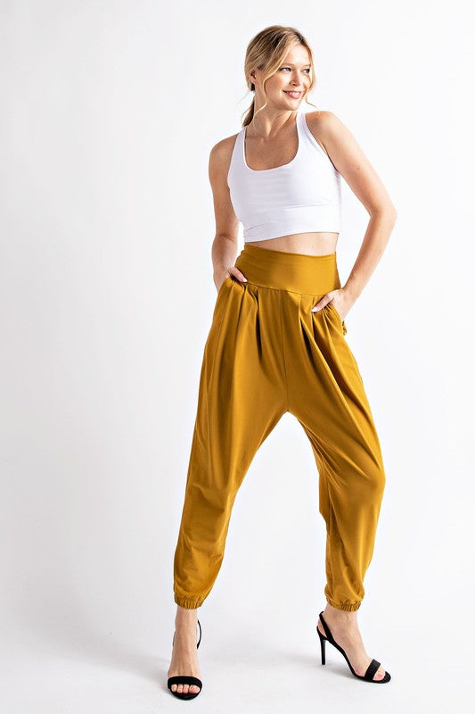 BUTTER PLEAT HIGH WAIST JOGGER | REA MODE - FINAL SALE