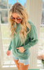 green french terry pullover