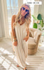 sand beige maxi dress