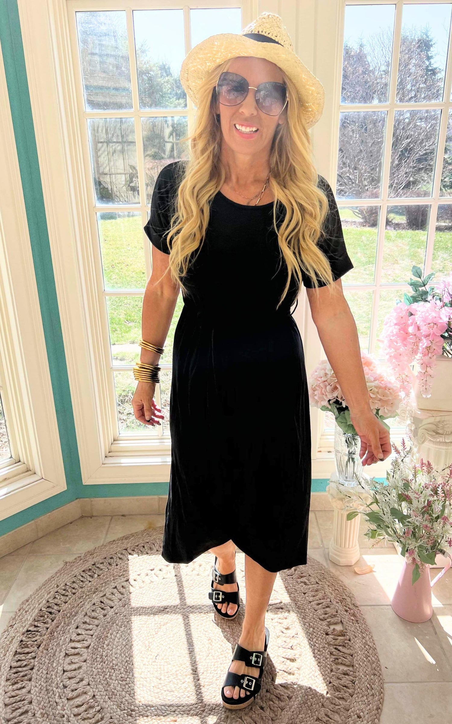 black dress