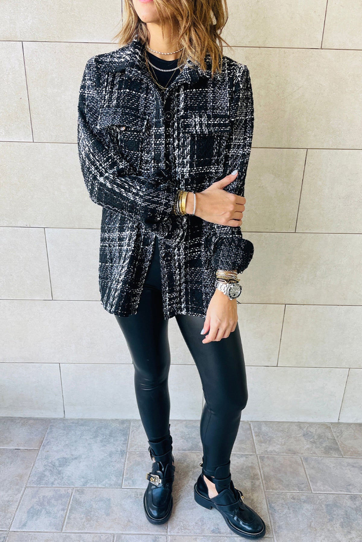 plaid jacket