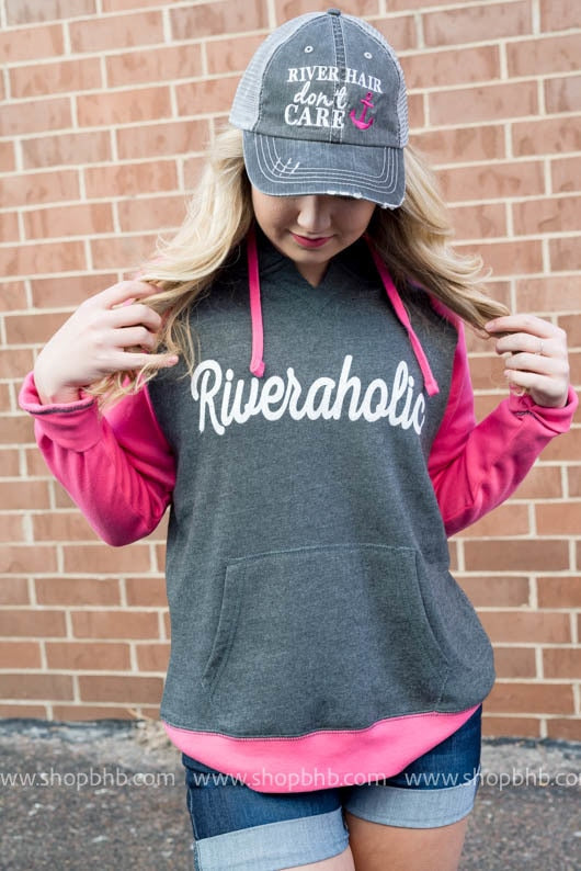 Riveraholic Two Toned Hoodie - BAD HABIT BOUTIQUE