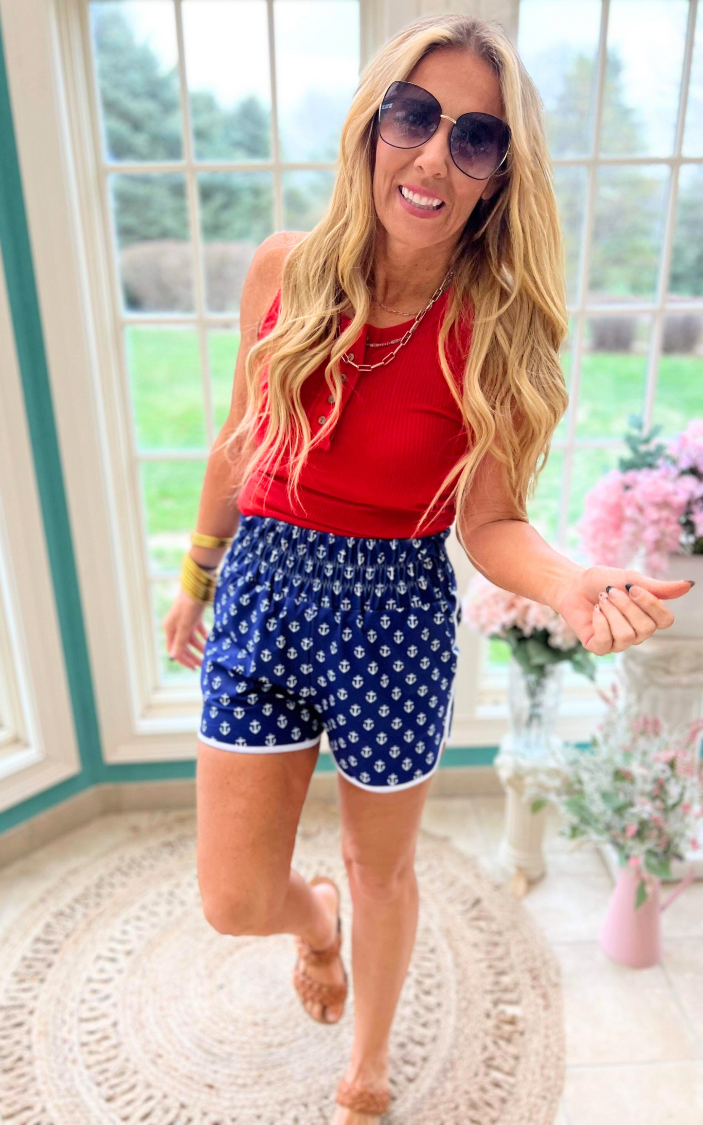 Anchors Away Day to Day Shorts - Final Sale