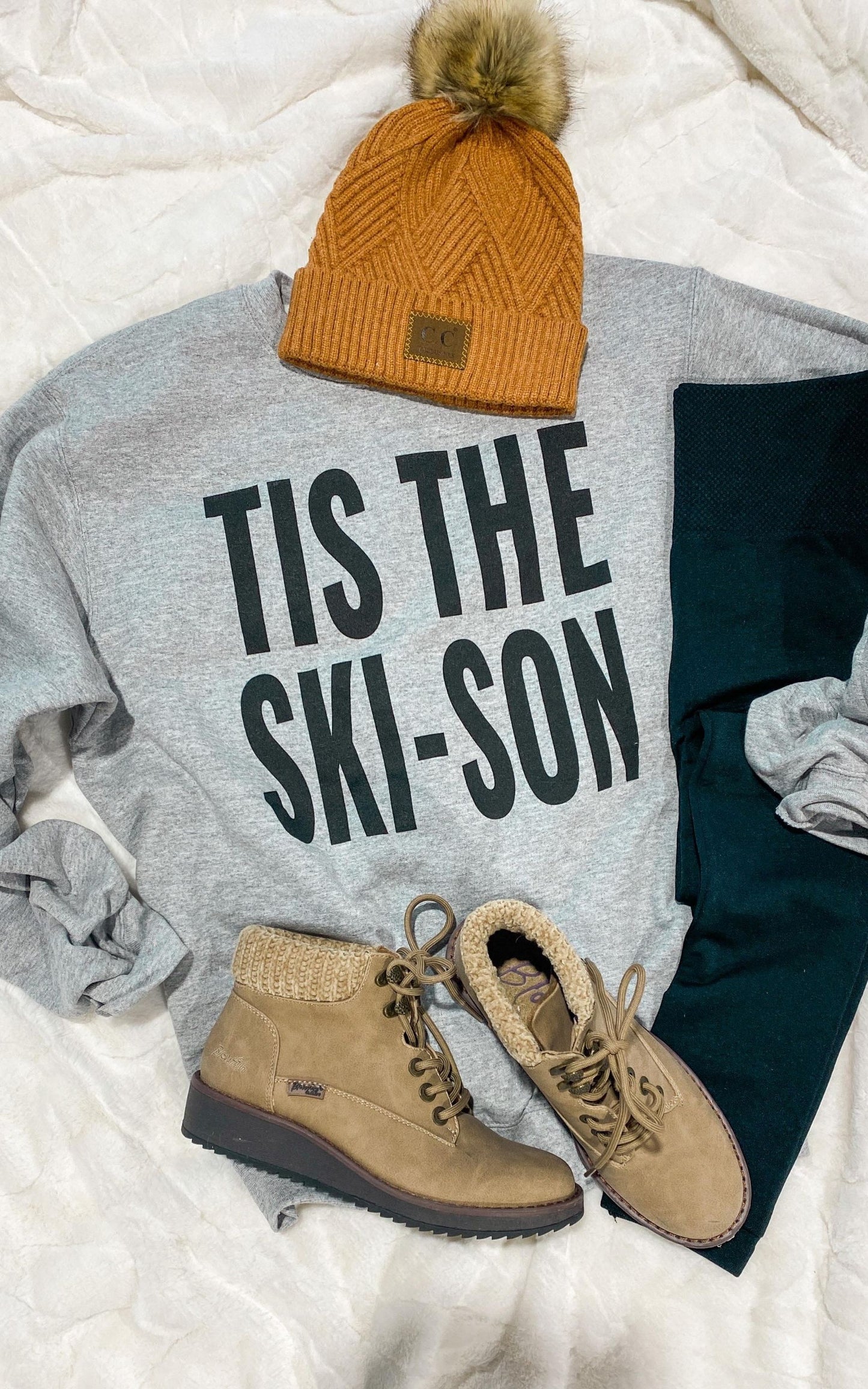 tis the ski-son crewneck sweatshirt