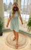 Mint Hillary Short Sleeve Dress