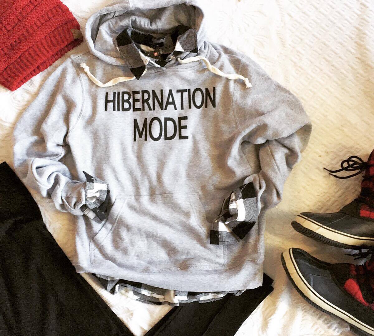Hibernation Mode Hoodie | Dark Gray - BAD HABIT BOUTIQUE