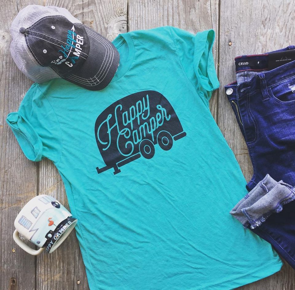 Happy Camper T-Shirt | Unisex Fit - BAD HABIT BOUTIQUE