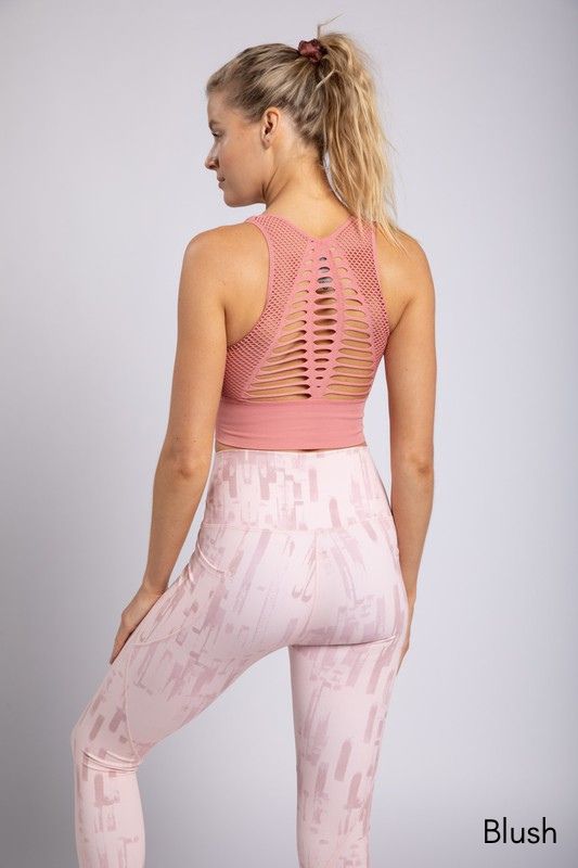 Laser Cut Seamless Sports Bra by Mono B - Final Sale