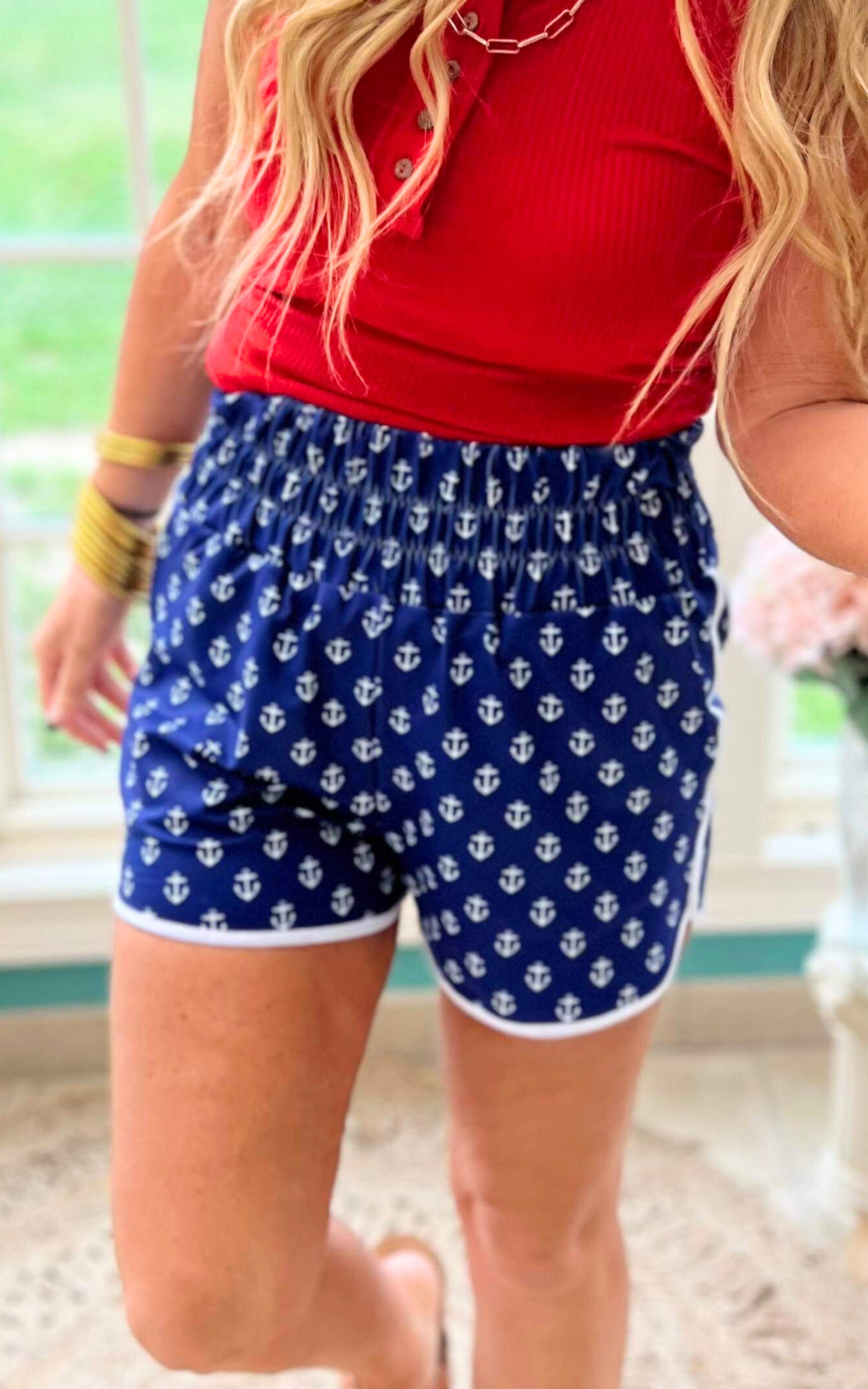 Anchors Away Day to Day Shorts - Final Sale