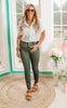 high rise color denim skinny pants
