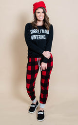 Sorry Not Wintering | Black Slouchy - BAD HABIT BOUTIQUE 