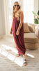 dark burgundy maxi dress with pockets