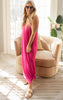 adjustable strap maxi dress