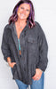 charcoal corduroy shacket