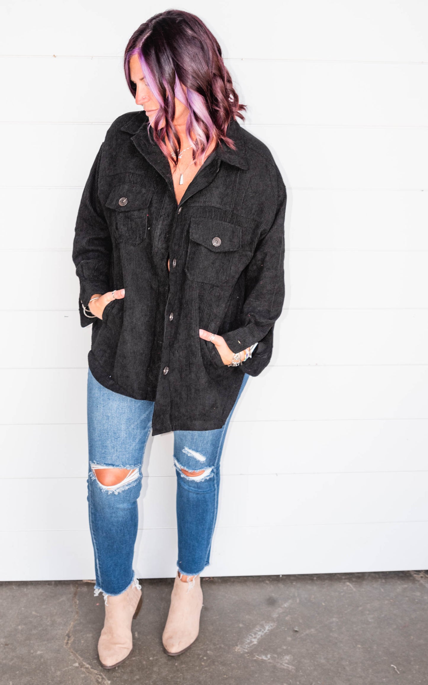black shacket