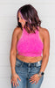 hot pink racerback brami