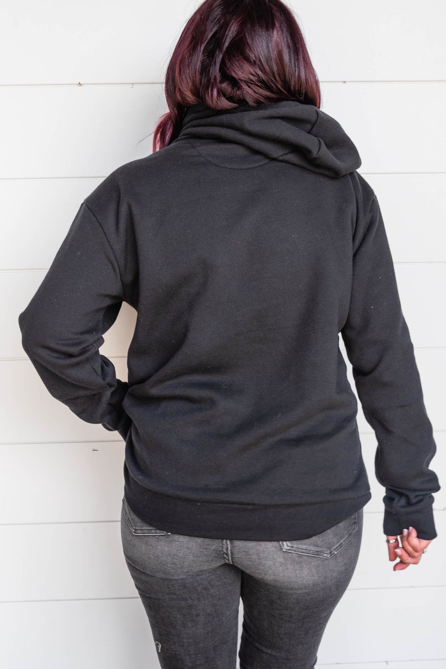 black hoodie