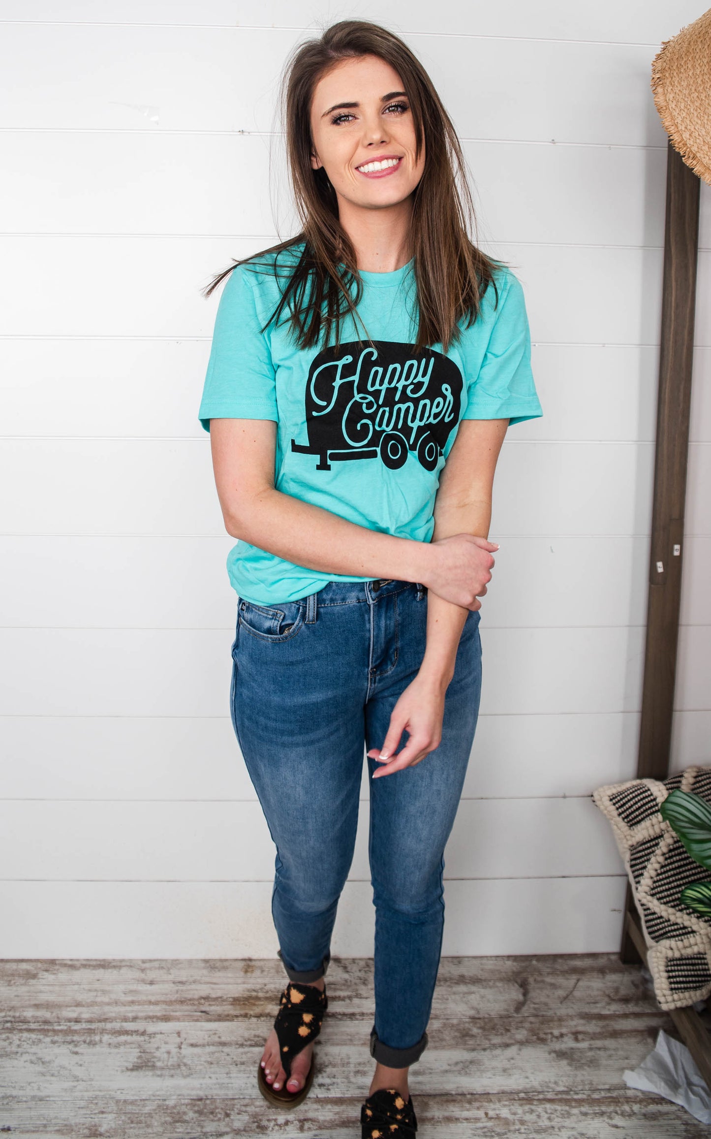 happy camper t-shirt for women
