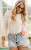 distressed denim shorts