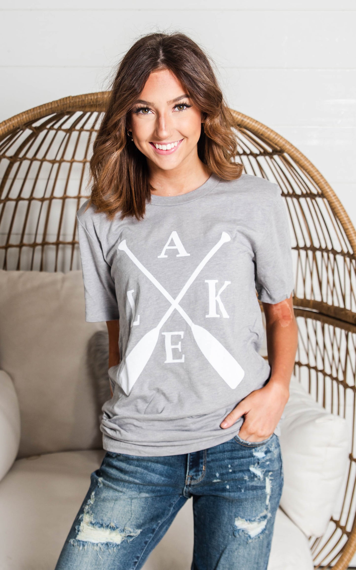 grey lake paddle t-shirt