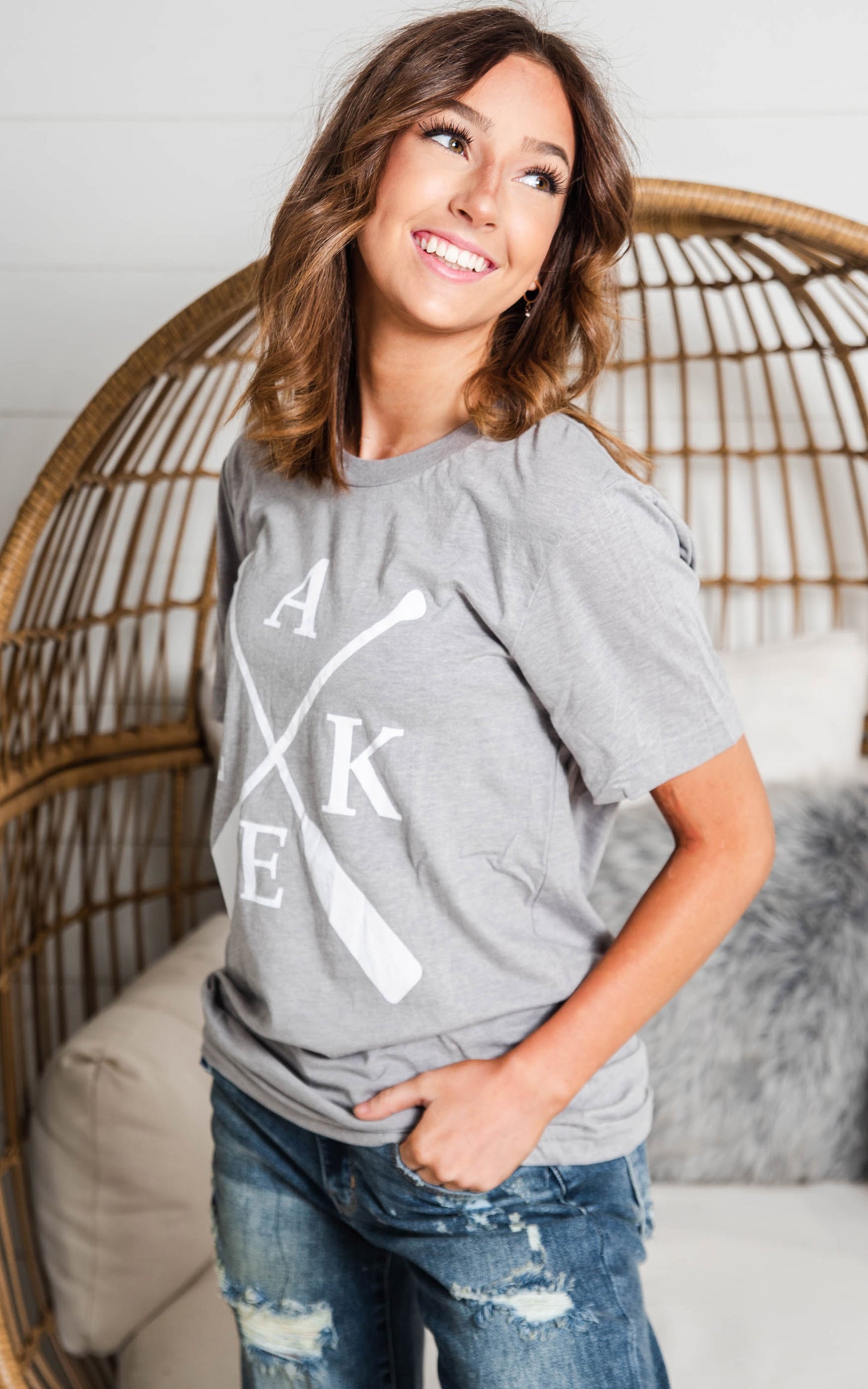 lake paddle unisex tee