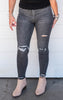 black denim jeans