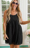 BLACK SWISS DOT DRESS