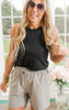 black halter tank top