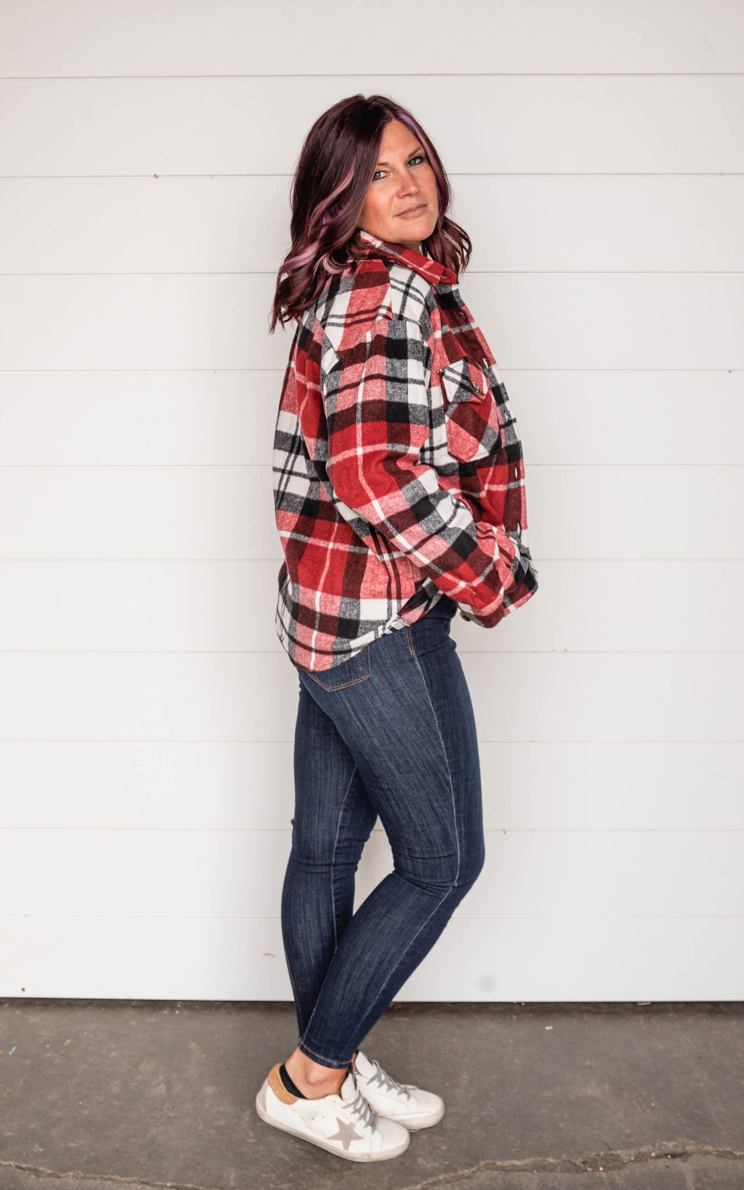 plaid shacket