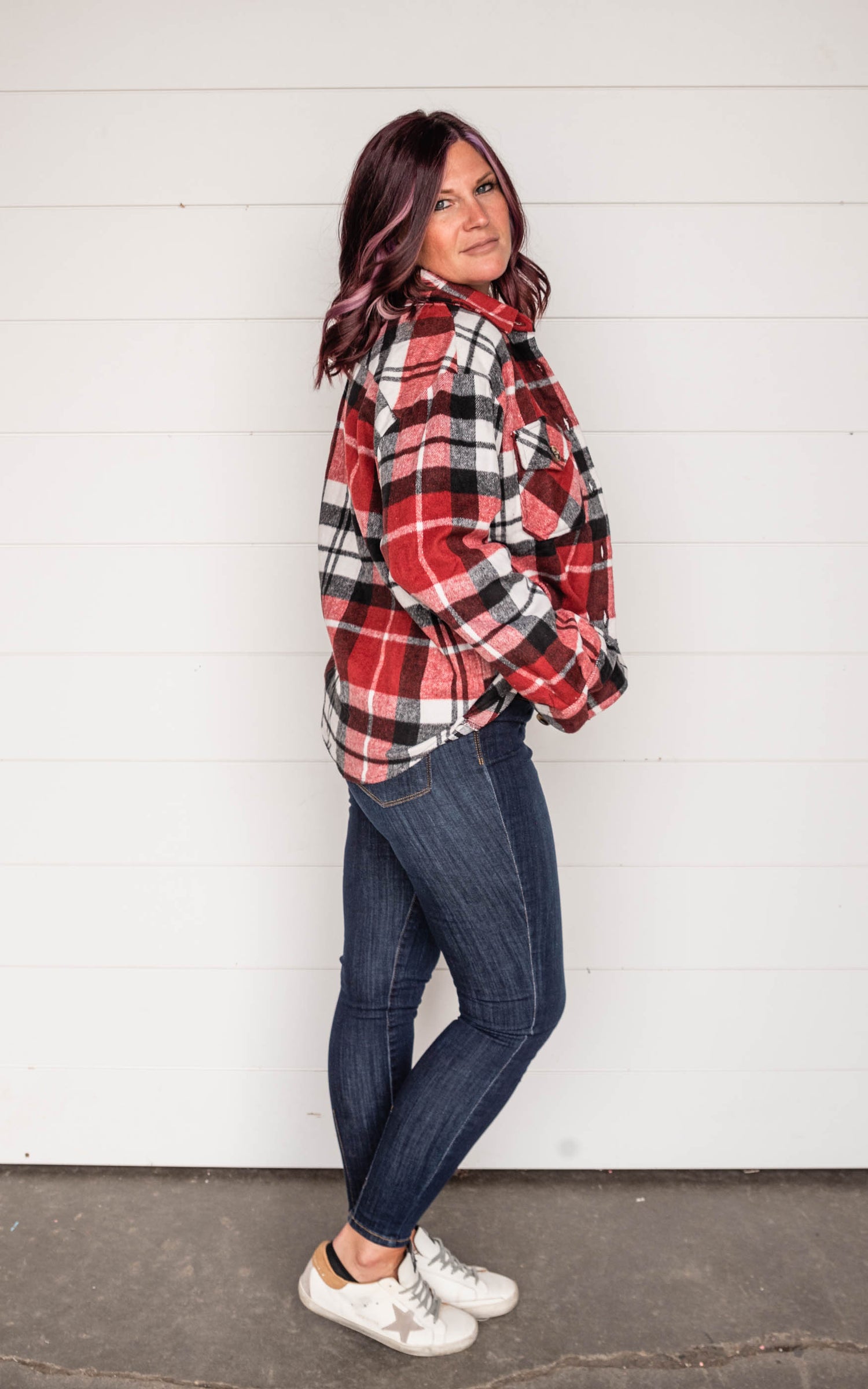 plaid shacket