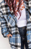 brushed plaid top
