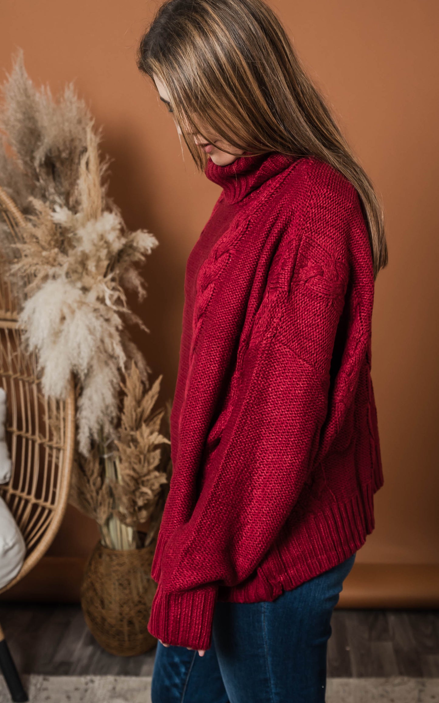 red sweater